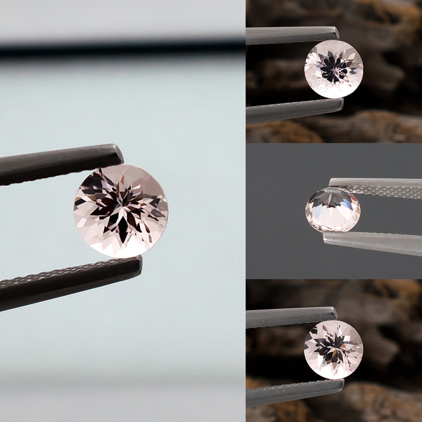 0.82ct Morganite Colored Gemstone Collage
