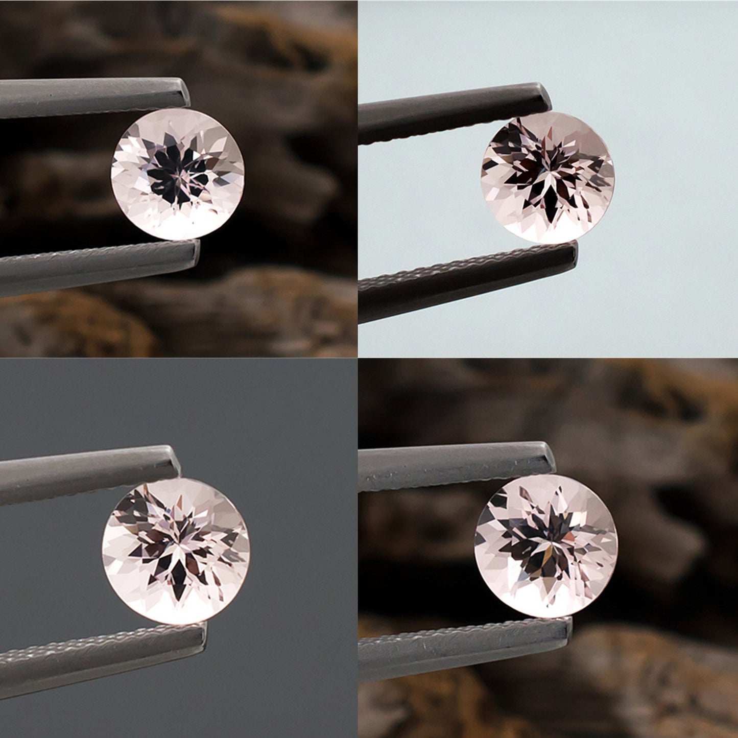 0.82ct Morganite Colored Gemstone Collage