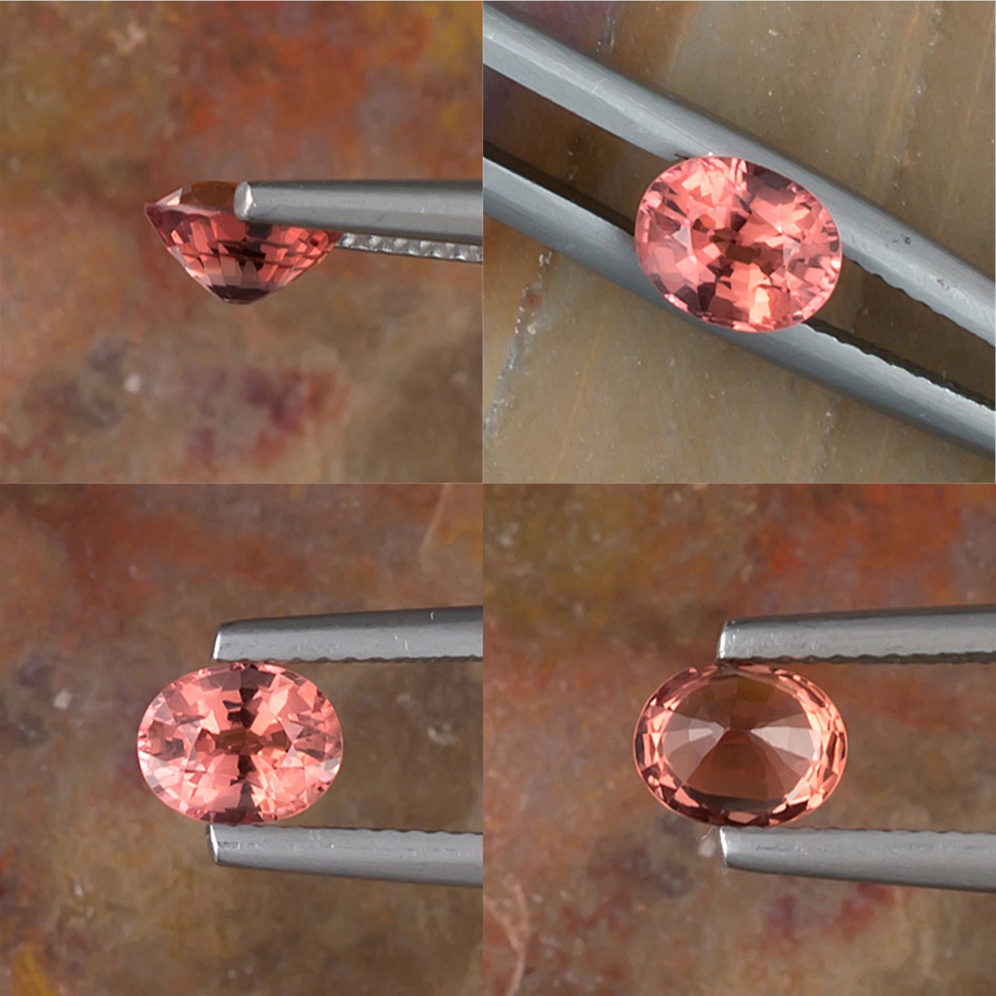 1.00ct Pink Orange Padparadscha Spinel Collage