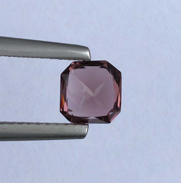 1.04ct Pink Spinel Colored Gemstone Bottom View White Background