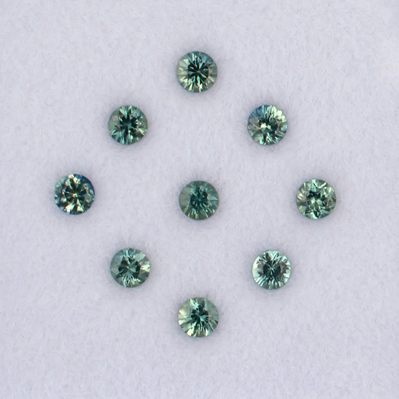 1.07twt Green Sapphire Colored Gemstone Melee Parcel A 21435
