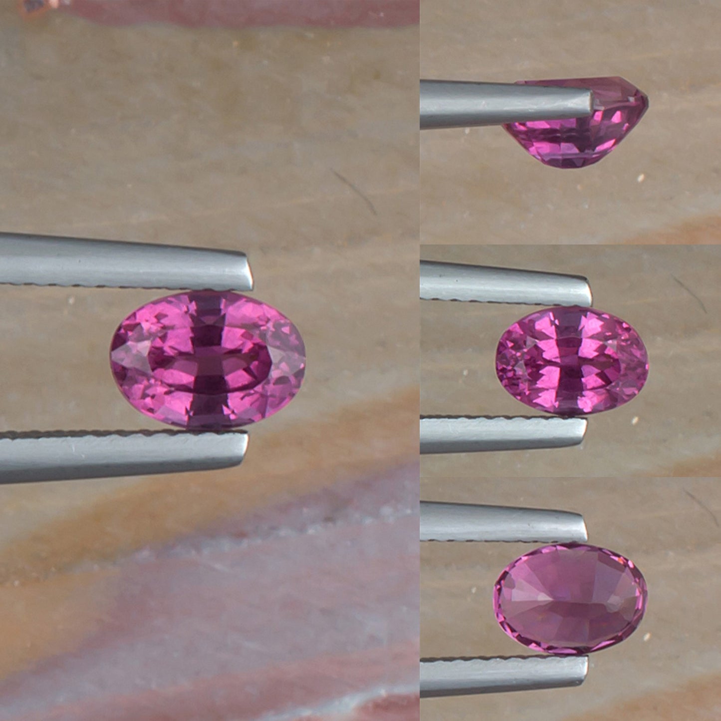 1.11ct Malaya Garnet Colored Gemstone Collage I