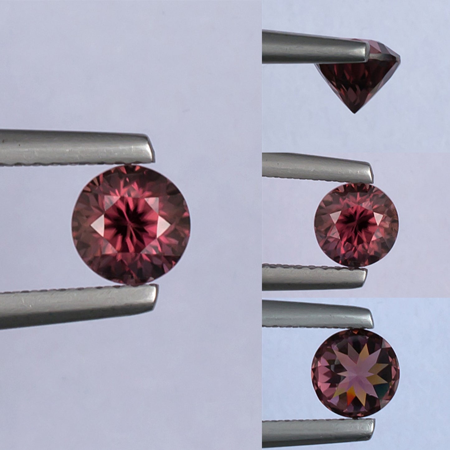 1.21ct Pink Zircon Colored Gemstone Collage
