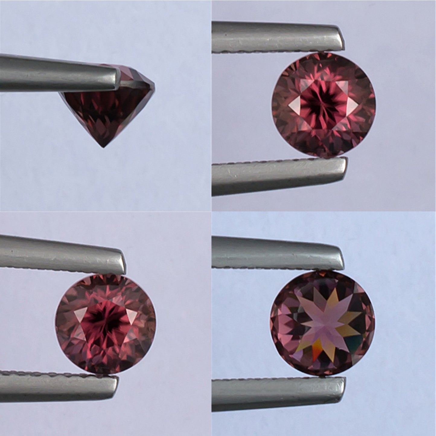 1.21ct Pink Zircon Colored Gemstone Collage