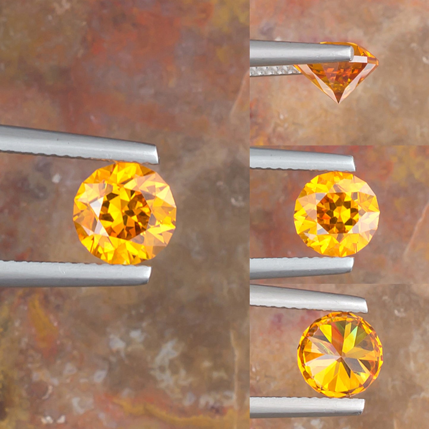 1.85ct Sphalerite Colored Gemstone Collage I