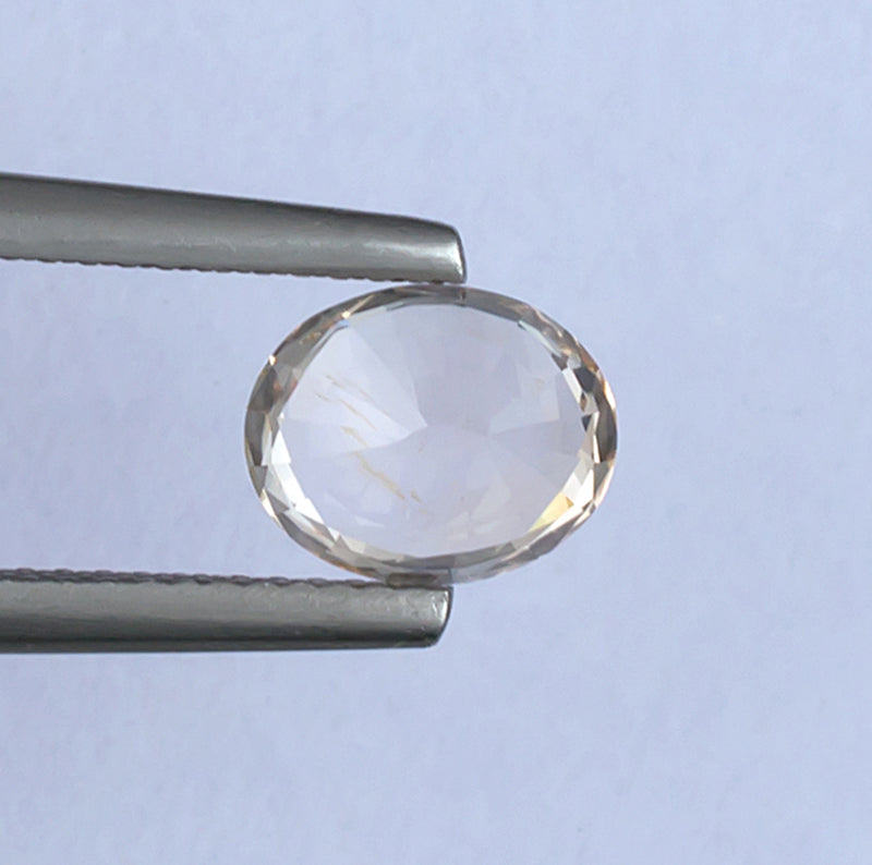 1.99ct Fancy Sapphire Colored Gemstone Bottom View Natural Background