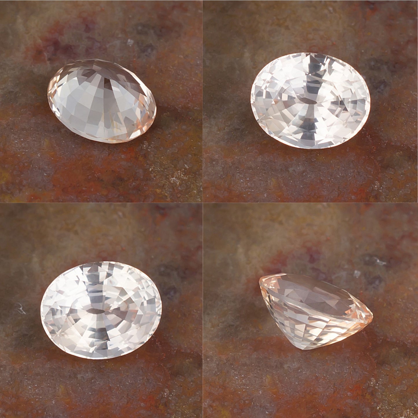 1.99ct Fancy Sapphire Colored Gemstone Collage