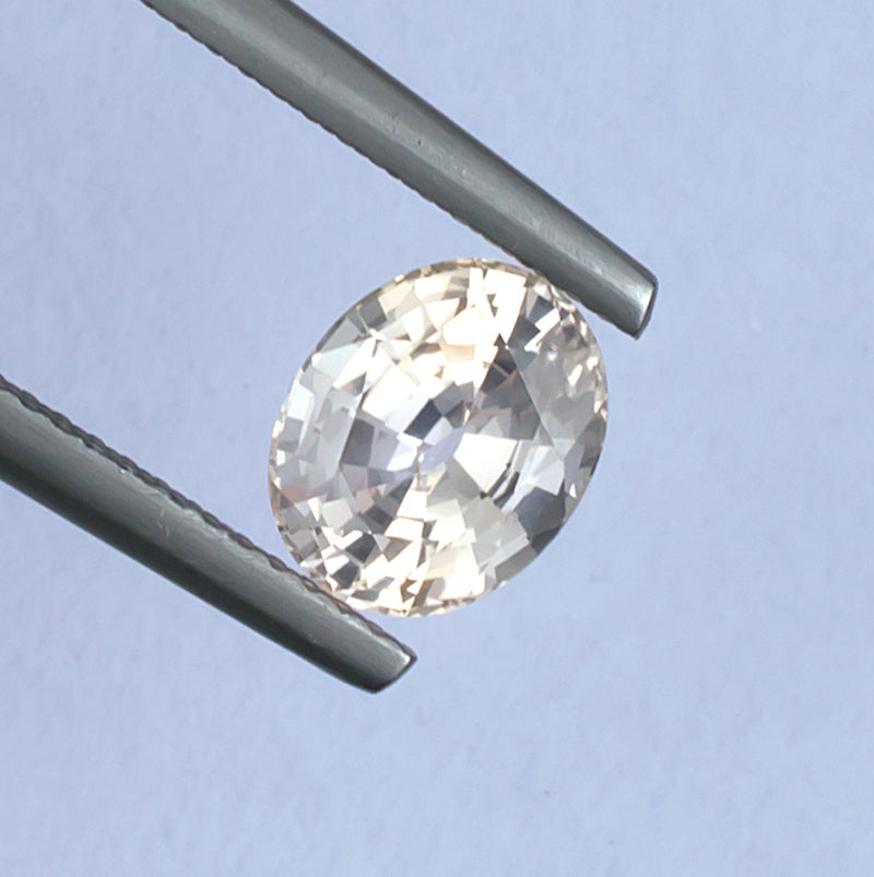 1.99ct Fancy Sapphire Colored Gemstone Top View Natural Background