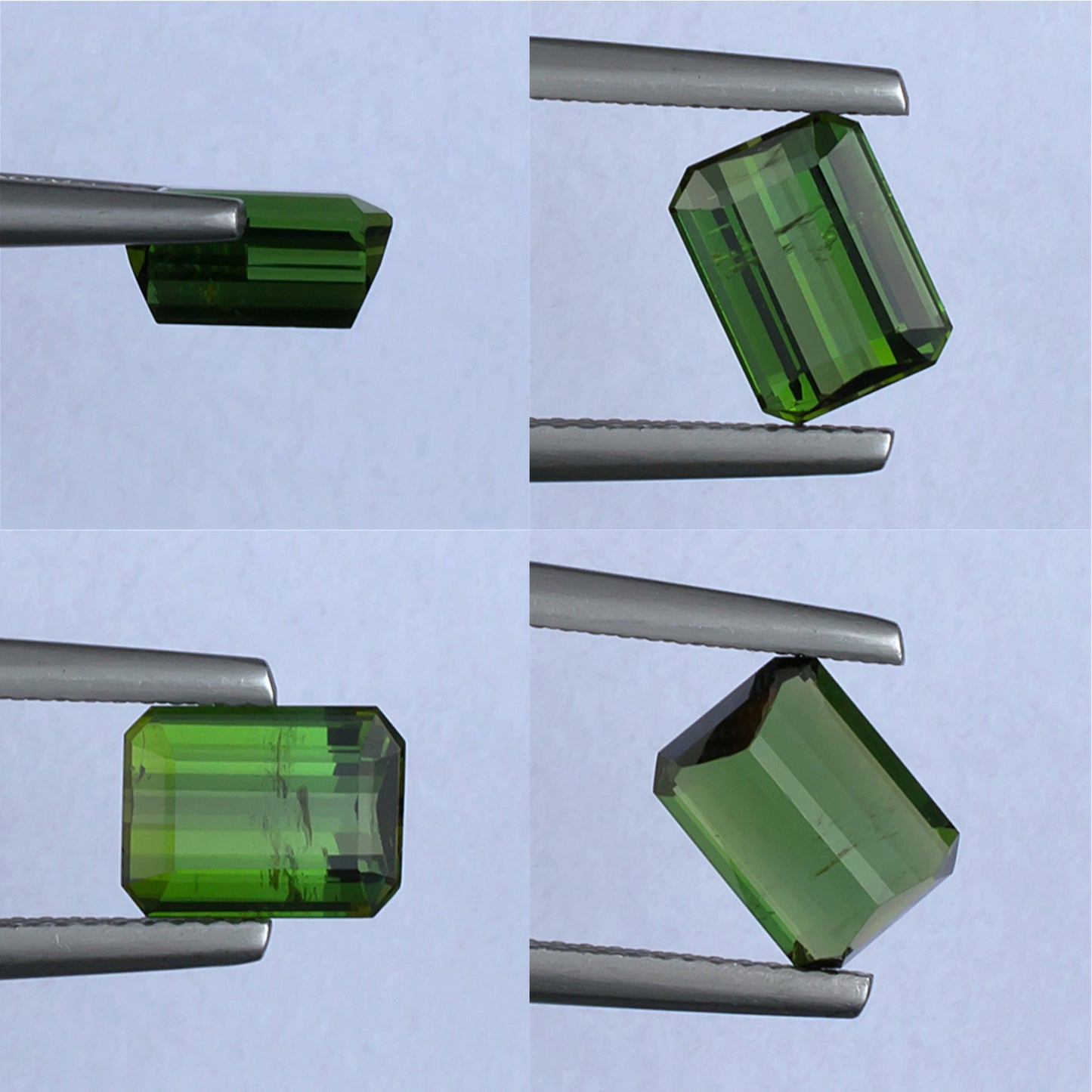 2.05ct Green Tourmaline Colored Gemstone Collage