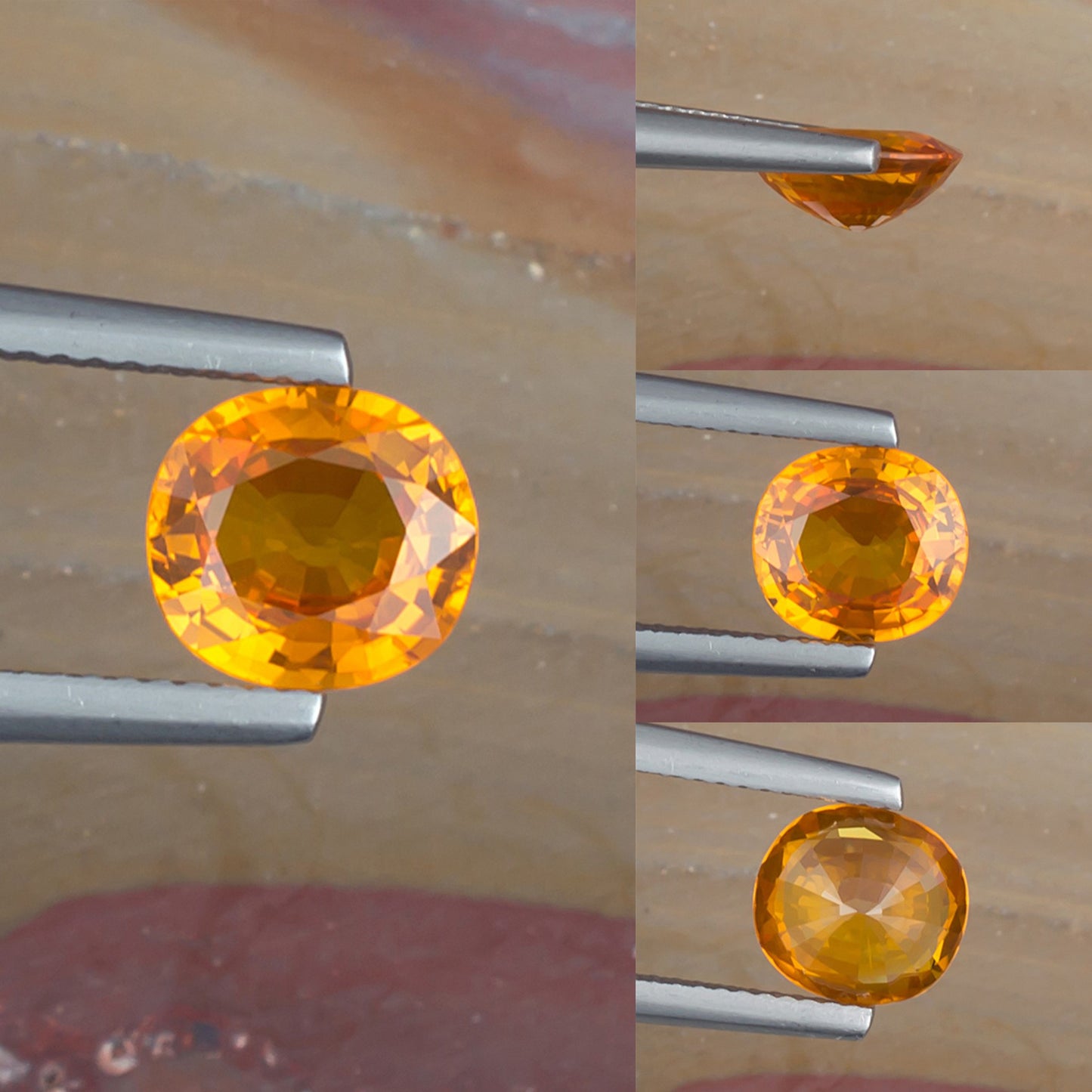 2.06ct Yellow Sapphire Colored Gemstone Collage
