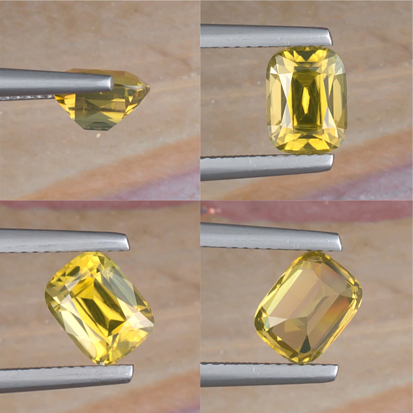 2.45ct Yellow Zircon Colored Gemstone Collage II