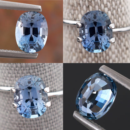 3.08ct Certified Blue Sapphire