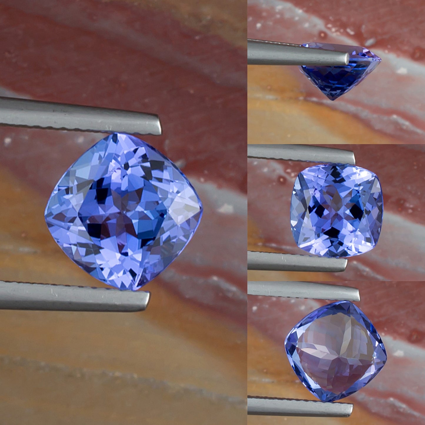 3.08ct Tanzanite Colored Gemstone Collage