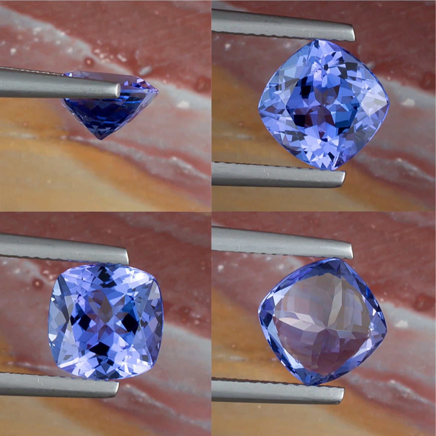3.08ct Tanzanite Colored Gemstone Collage