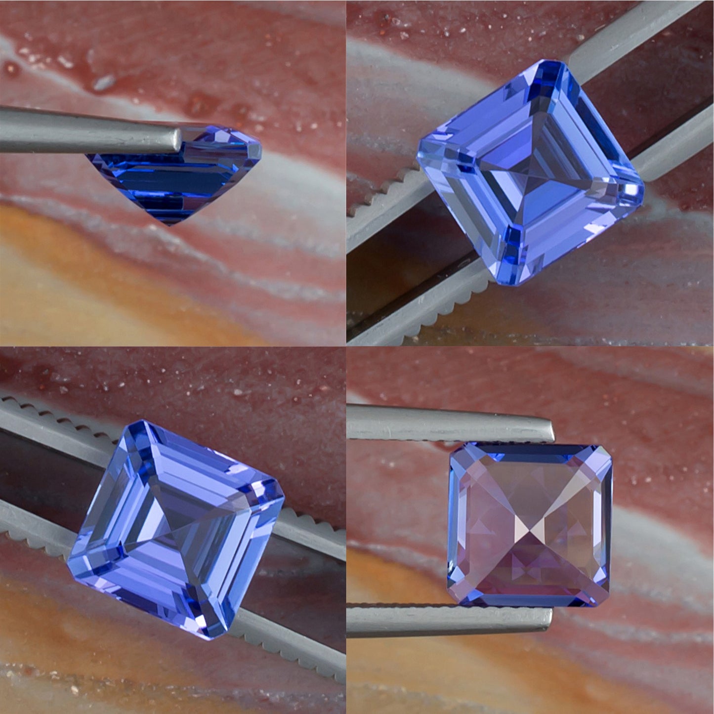 3.39ct Tanzanite Colored Gemstone Collage