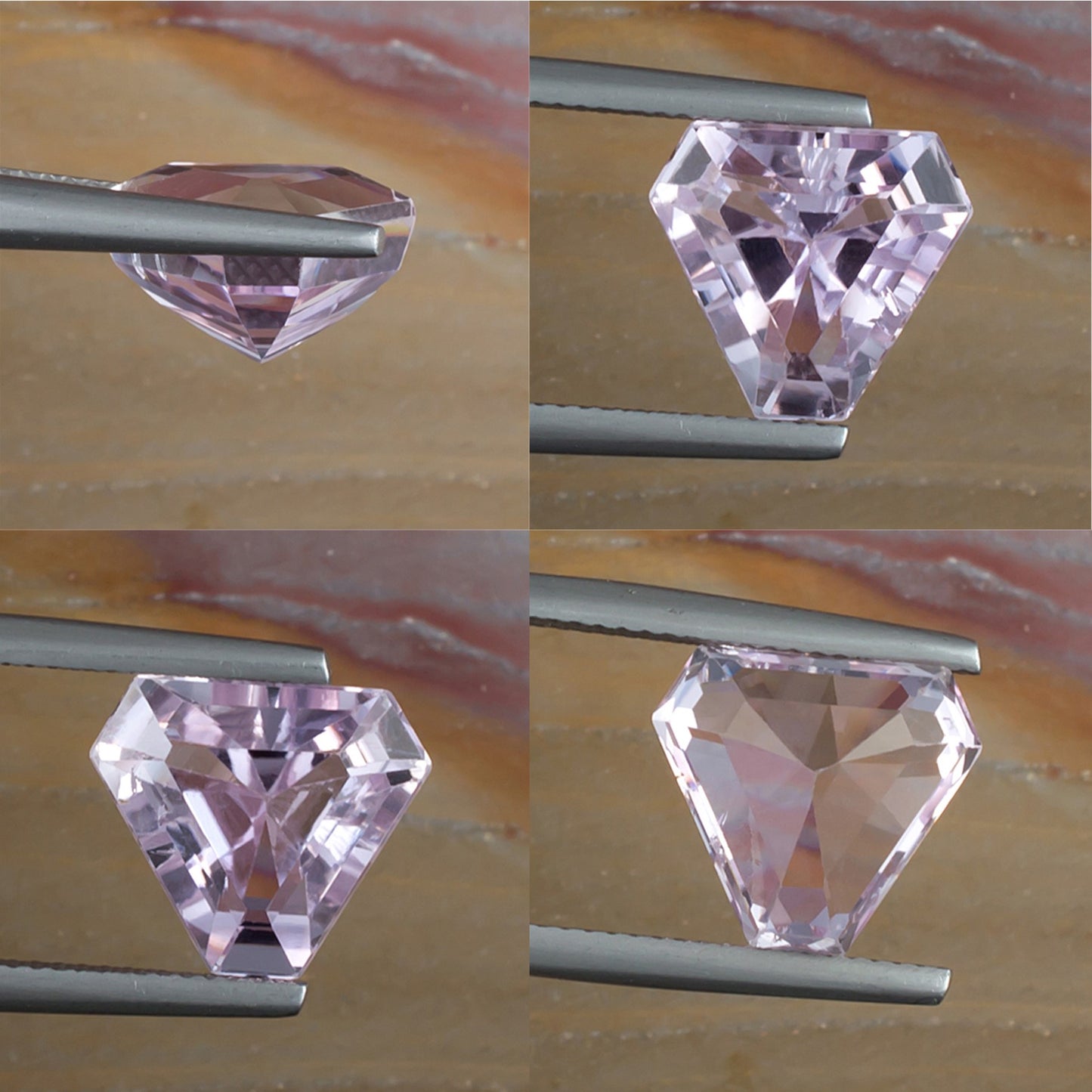 6.57ct Kunzite Colored Gemstone Collage