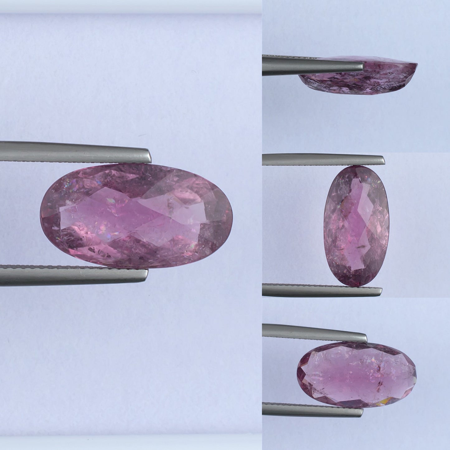 6.92ct Pink Tourmaline Colored Gemstone Collage