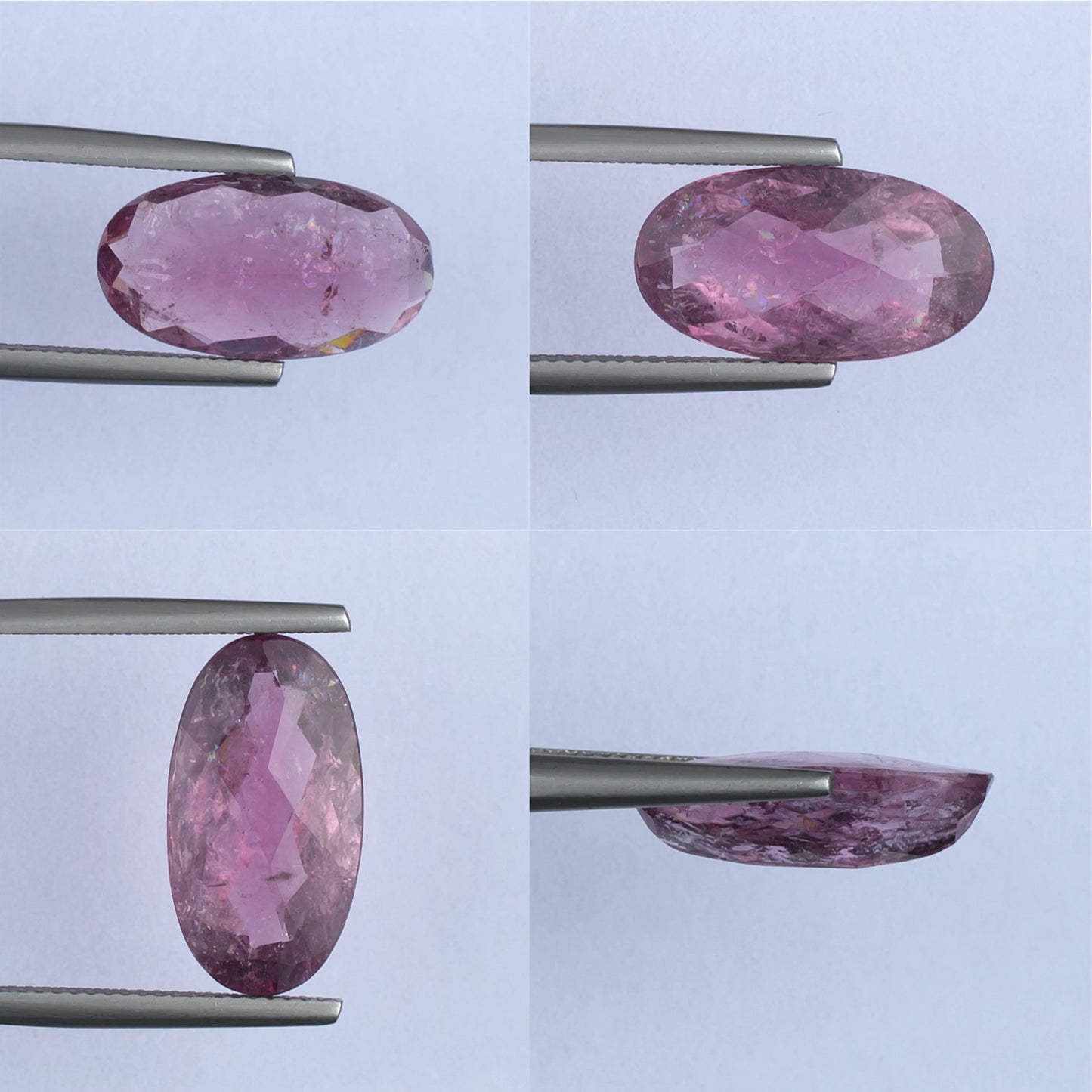6.92ct Pink Tourmaline Colored Gemstone Collage