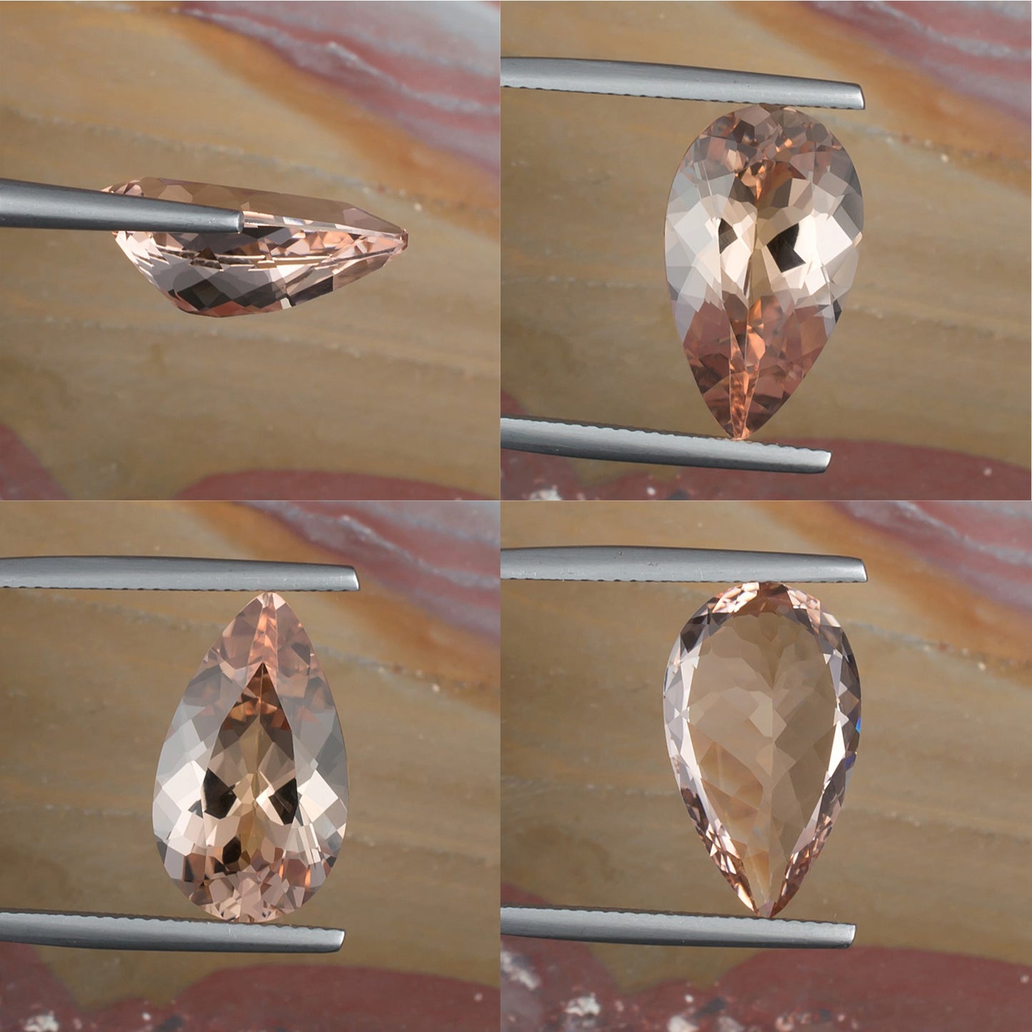 7.12ct Morganite Colored Gemstone Collage