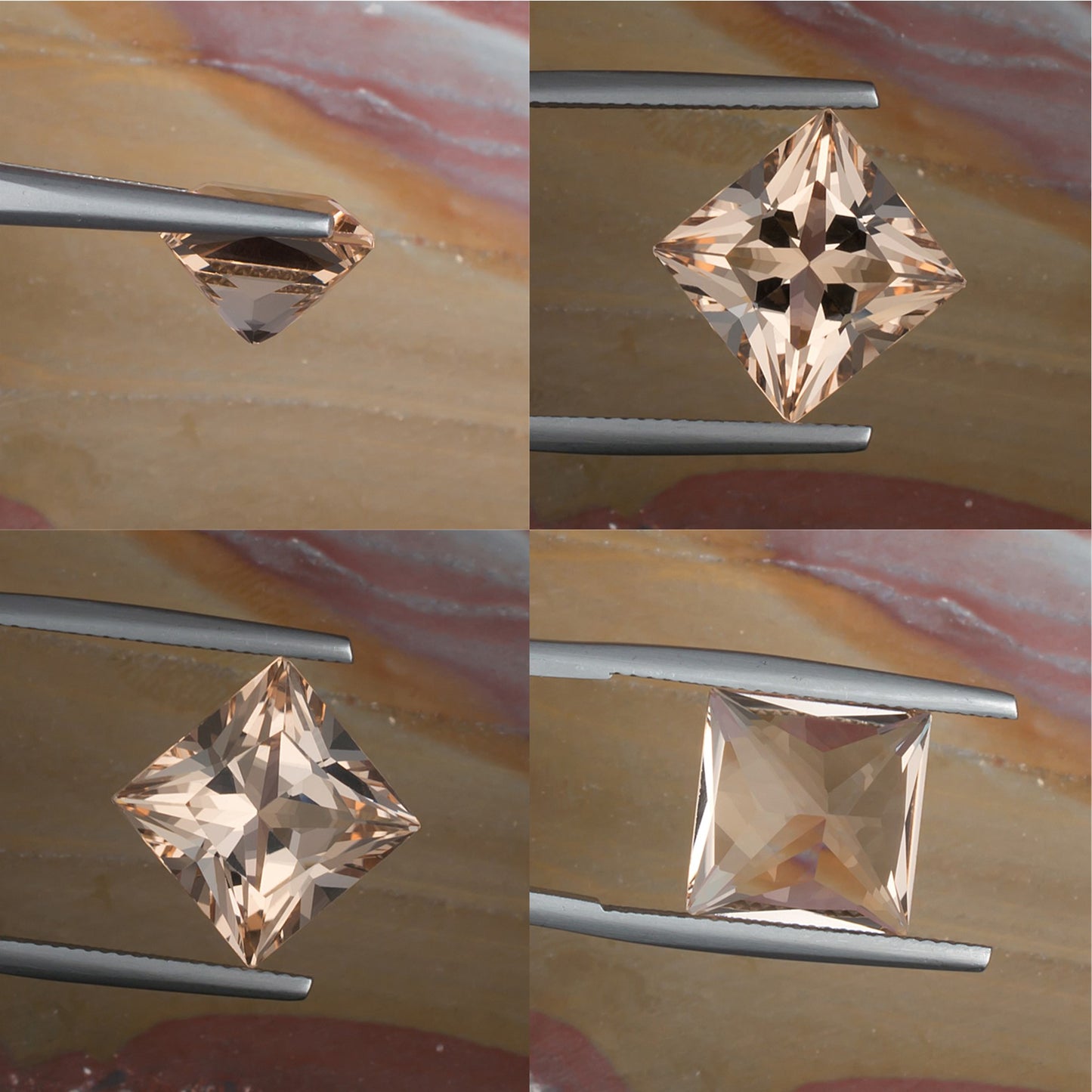 7.37ct Morganite Colored Gemstone Collage