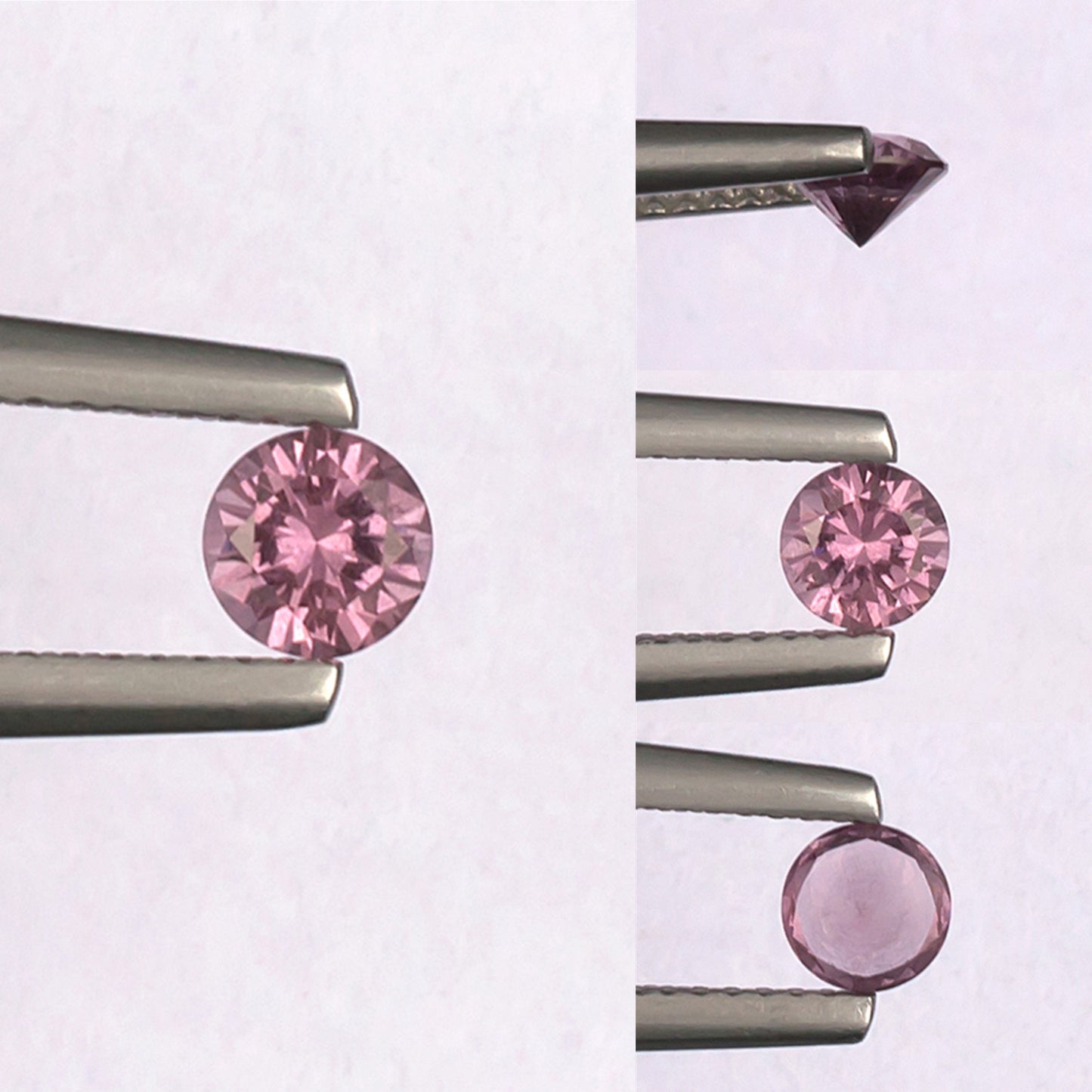 0.41ct Malaya Garnet Colored Gemstone Collage 
