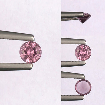 0.41ct Malaya Garnet Colored Gemstone Collage 
