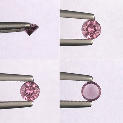 0.41ct Malaya Garnet Colored Gemstone Collage 
