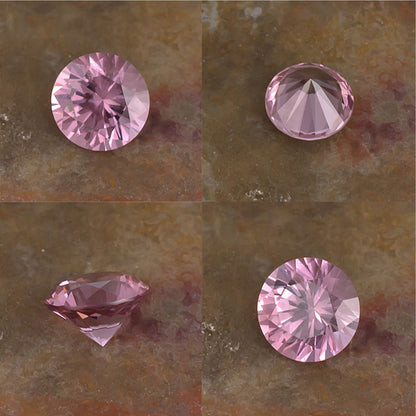 0.59 Malaya Garnet Colored Gemstone Front View Natural Background
