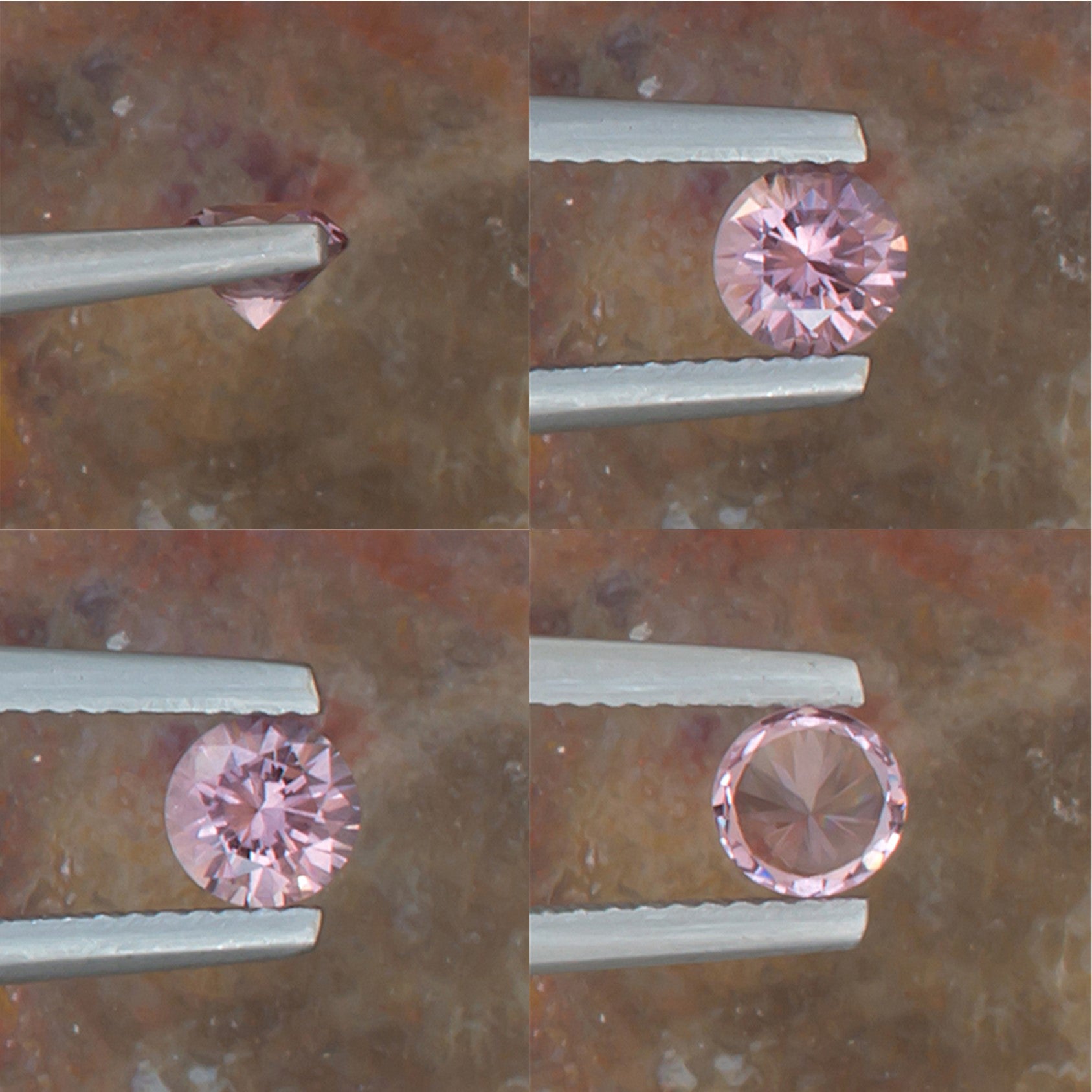 0.59ct Malaya Garnet Colored Gemstone Collage I 

