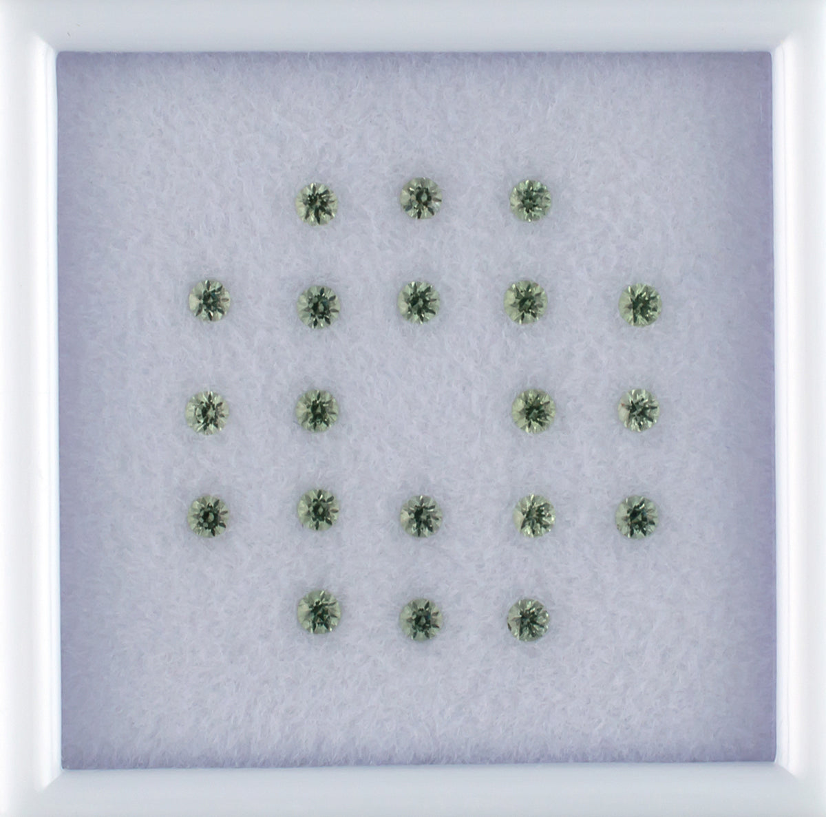 0.81ct Green Sapphire Colored Gemstone Melee Parcel 
