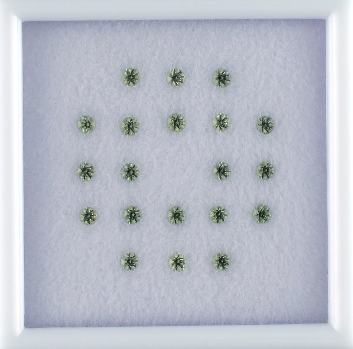 0.81ct Green Sapphire Colored Gemstone Melee Parcel 
