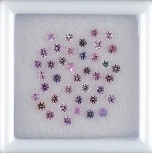 1.60mm Sapphire Colored Gemstone Melee Parcel