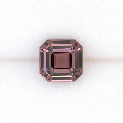 0.89ct Lavender Spinel Colored Gemstone Top View White Background