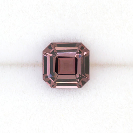 0.89ct Lavender Spinel Colored Gemstone Top View White Background