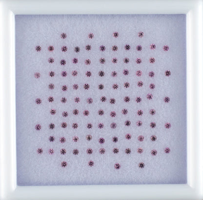 0.89twt Pink Sapphire Colored Gemstone Melee Parcel Top View White Background 

