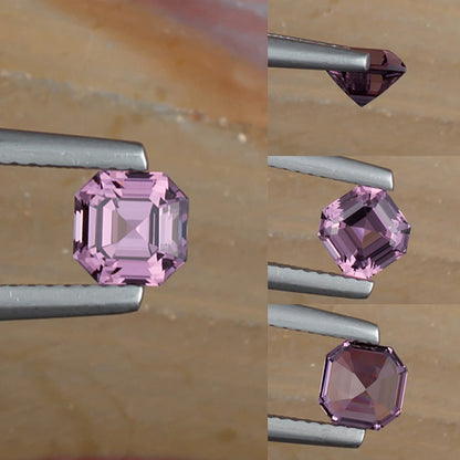 0.93ct Lavender Spinel Colored Gemstone Collage I
