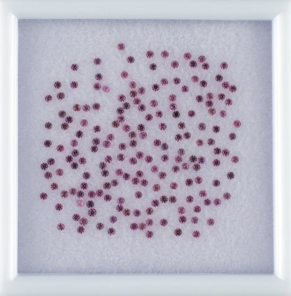 1.00twt Pink Sapphire Colored Gemstone Melee Parcel Top View White Background 
