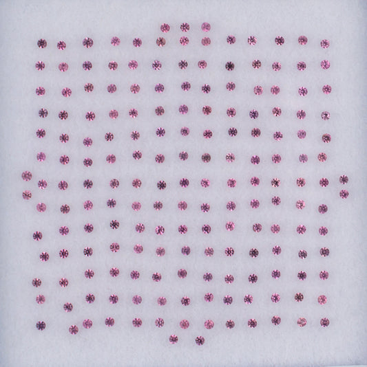 1.00twt Pink Sapphire Colored Gemstone Melee Parcel Top View White Background
