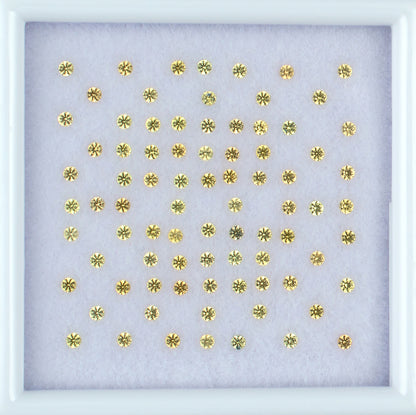 1.00twt Yellow Sapphire Colored Gemstone Melee Parcel Top View White Background
