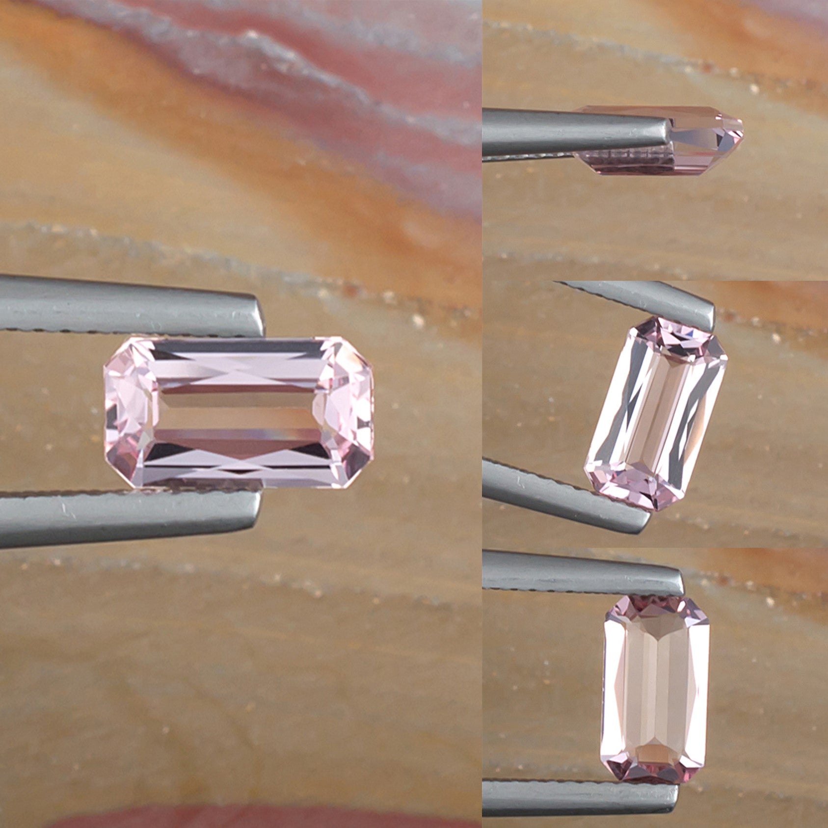 1.01ct Morganite Colored Gemstone Collage I 
