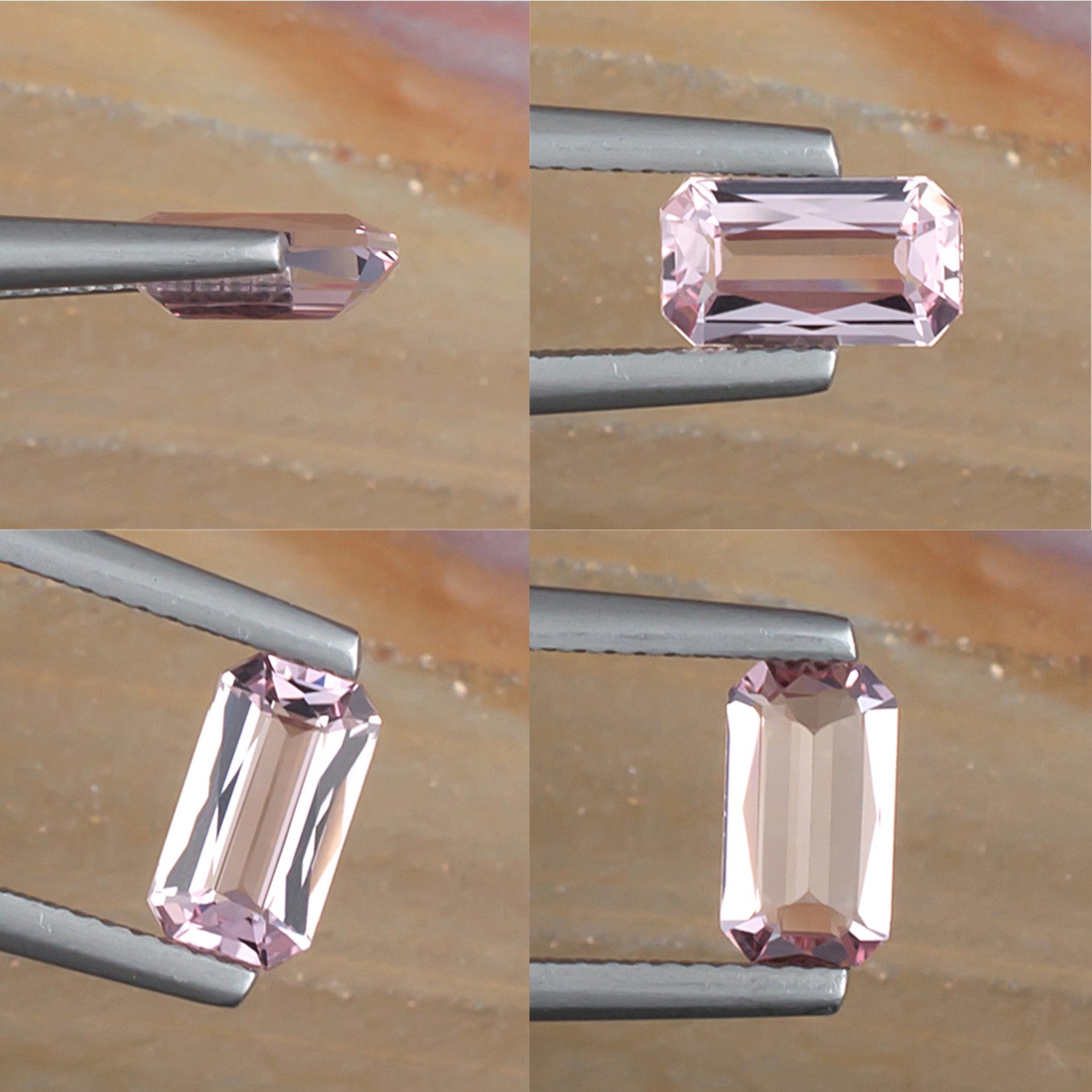 1.01ct Morganite Colored Gemstone Collage II 
