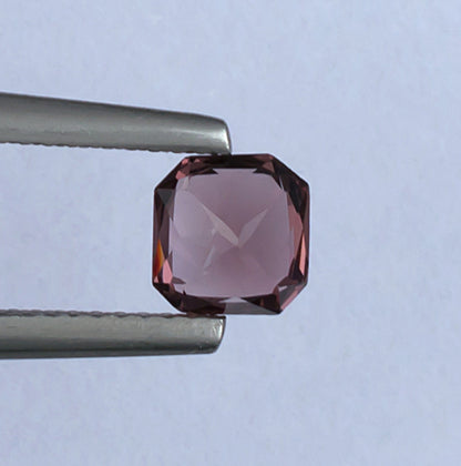 1.04ct Pink Spinel Colored Gemstone Bottom View White Background 
