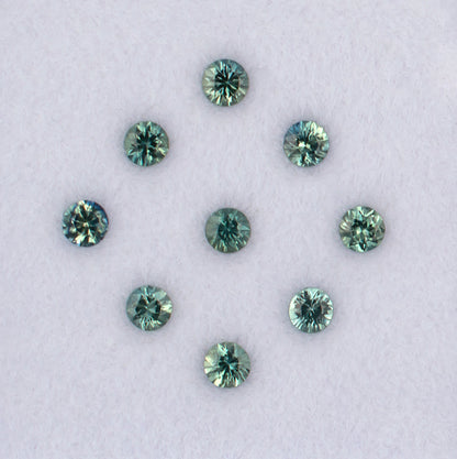1.07twt Green Sapphire Colored Gemstone Melee Parcel A 21435
