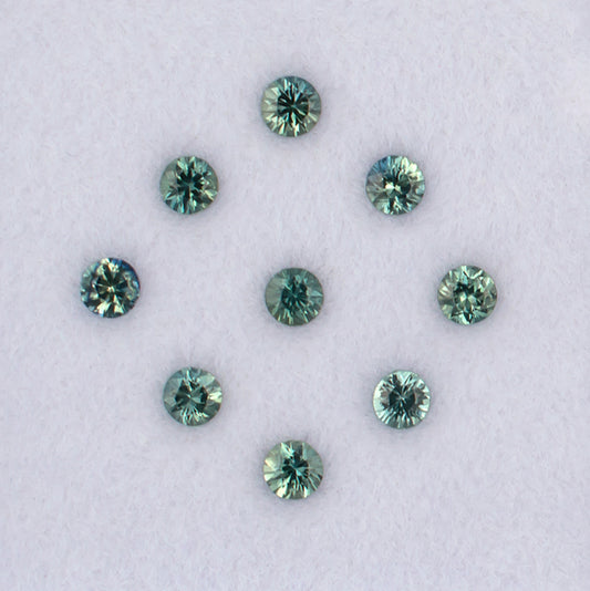 1.07twt Green Sapphire Colored Gemstone Melee Parcel A 21435
