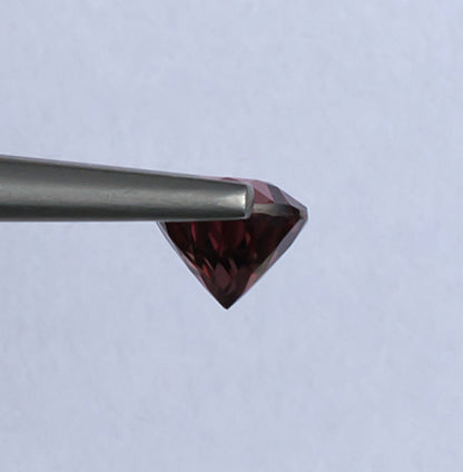 1.21ct Pink Zircon Colored Gemstone Side View White Background
