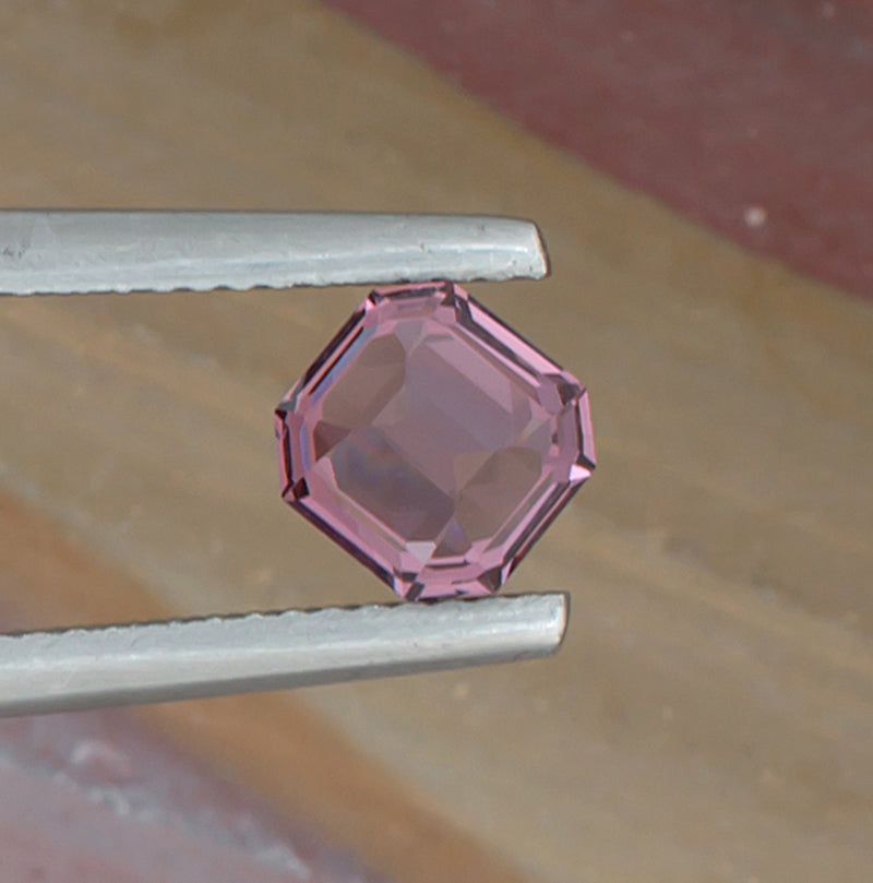 1.31ct Spinel Colored Gemstone Bottom View Natural Background 