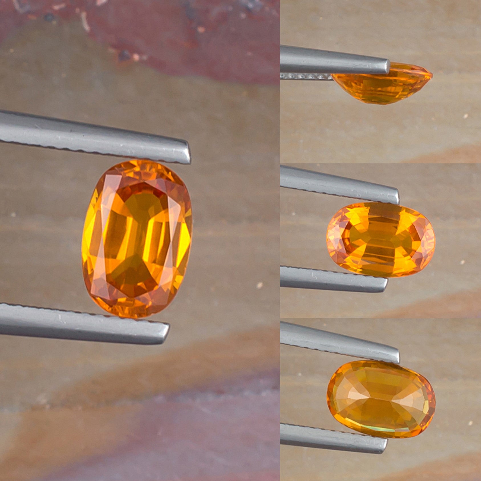 1.81ct Yellow Sapphire Colored Gemstone Collage I 
