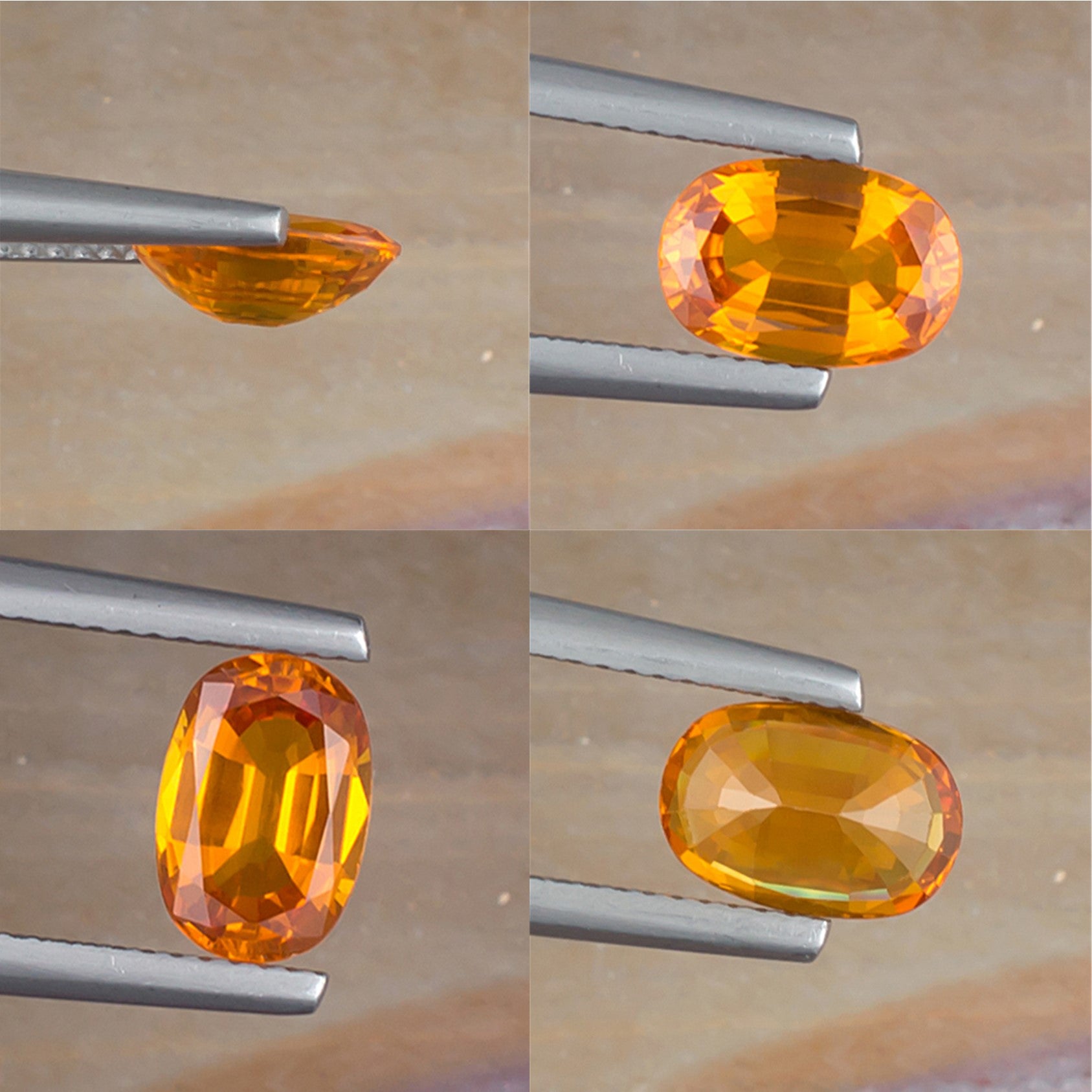 1.81ct Yellow Sapphire Colored Gemstone Collage II 
