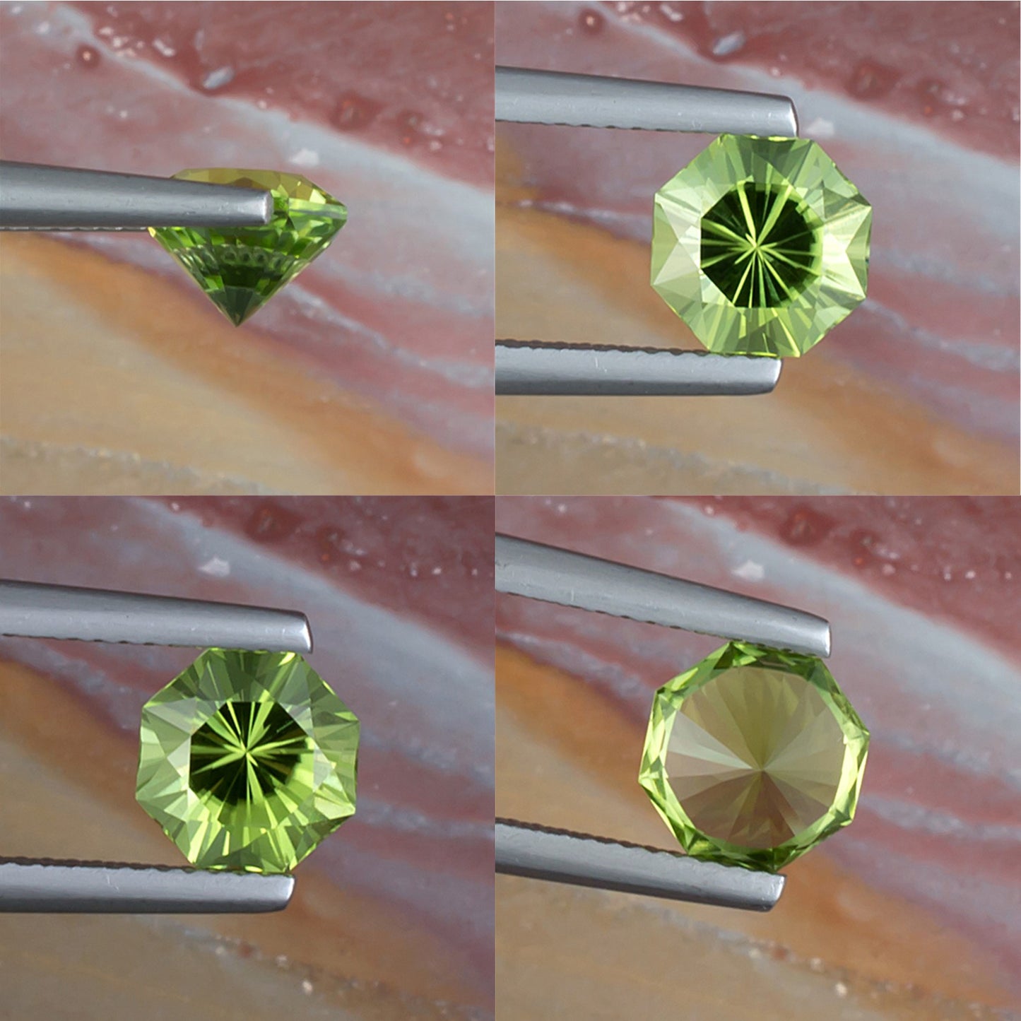 1.92ct Peridot Colored Gemstone Collage II
