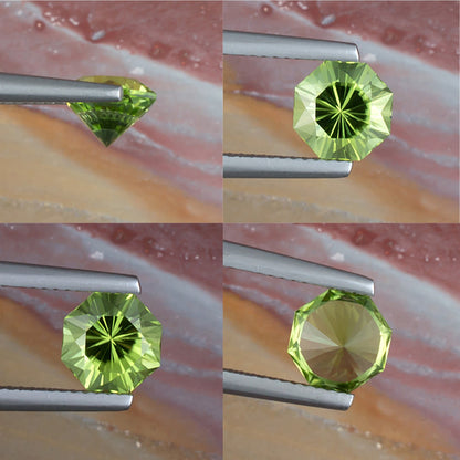 1.92ct Peridot Colored Gemstone Collage II
